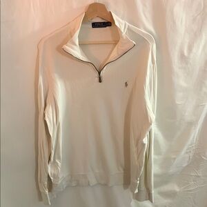 Ralph Lauren Cream Zip Up Sweater